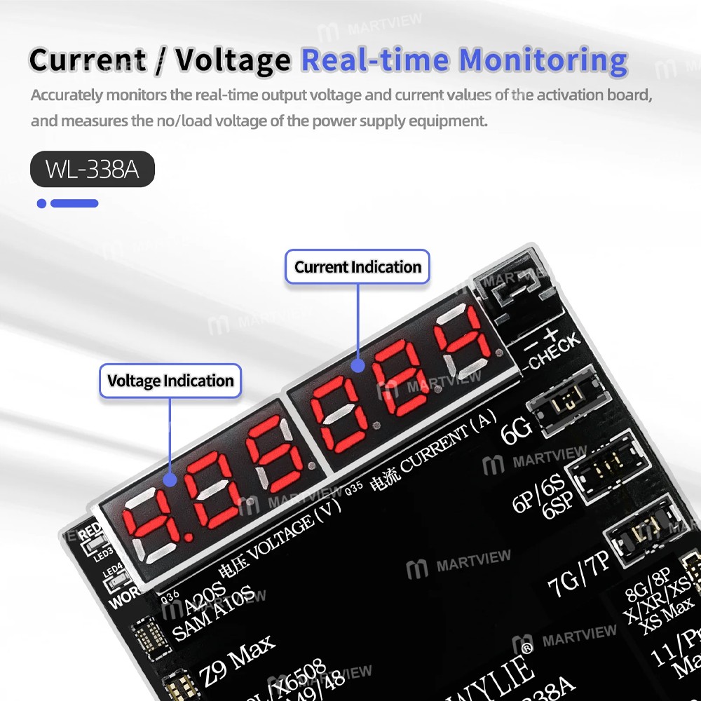 wylie wl-338a-battery-charge-activation-board-for-iphone-6-to-16pro-max-huawei-samsung-xiaomi-4
