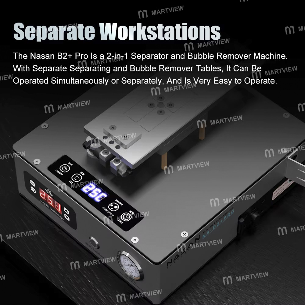 nasan na-b2-pro-2-in-1-8-inch-multi-function-bubble-remover-separator-machine-built-in-air-compresso