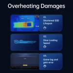 Orico M2R1 All Aluminum USB3.1 Gen2 RGB M2 NVMe SSD Enclosure for M2 NVMe SSD