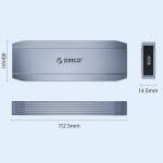 Orico DM2C3 SATA to USB M.2 SSD Aluminum Enclosure for M.2 SATA/NVMe SSD