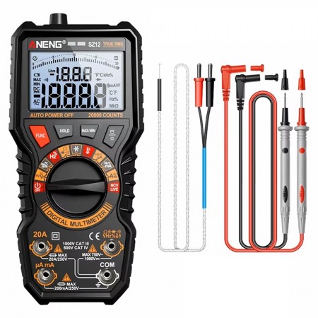 Aneng SZ12 1000V Intelligent Digital Display High-Precision Photovoltaic Multimeter