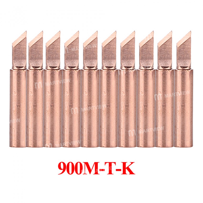 900M-T Series Pure Copper Soldering Iron Tip -10Pcs