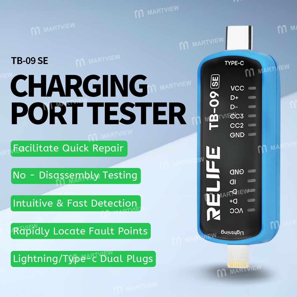 relife tb-09-se-simple-type-c-lightning-charging-port-tester-for-iphone-and-android-phones-2