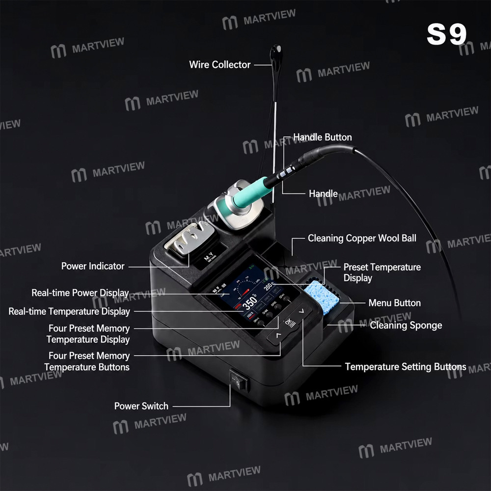 mryang s9-c210-linear-control-handle-180w-high-power-smart-soldering-station-2