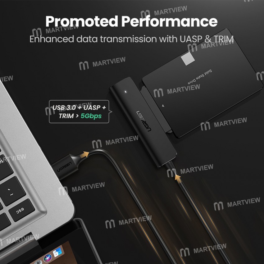 Ugreen 5Gbps USB 3.0 to SATA Adapter for 2.5-inch HDD / SSD External Hard Drive Disk