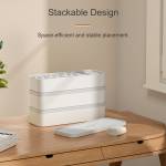 Orico CSB-18 Stackable Comes Type Desktop Data Cable Management Storage Box with Baffle