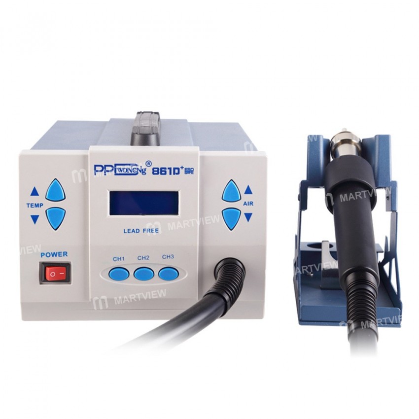 PPD 861D+ 861D Plus 1000W 110V 220V Lead-Free Hot Air Rework Station for Fix Phone Repair BGA Chip I