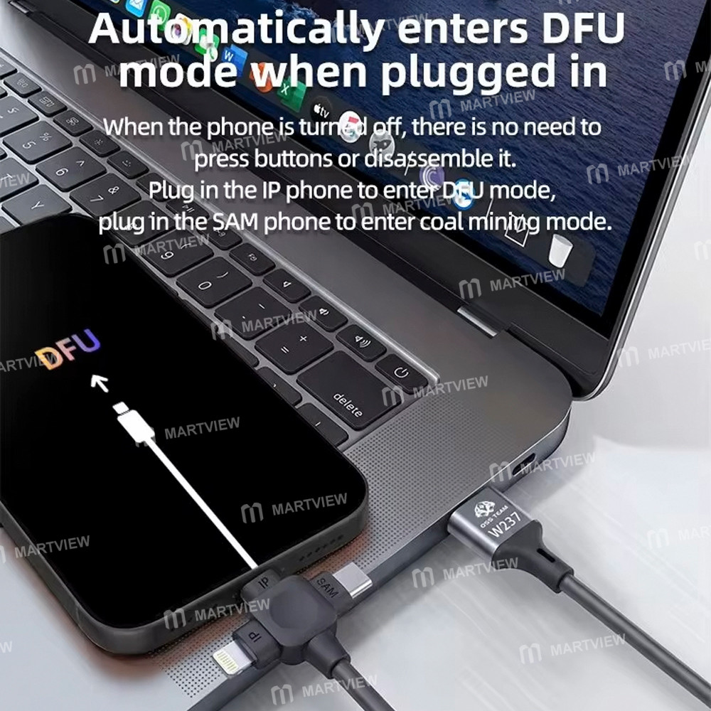 oss w237-3-in-1-multi-functional-dfu-data-recovery-engineering-cable-for-iphone-8-16pm-samsung-6