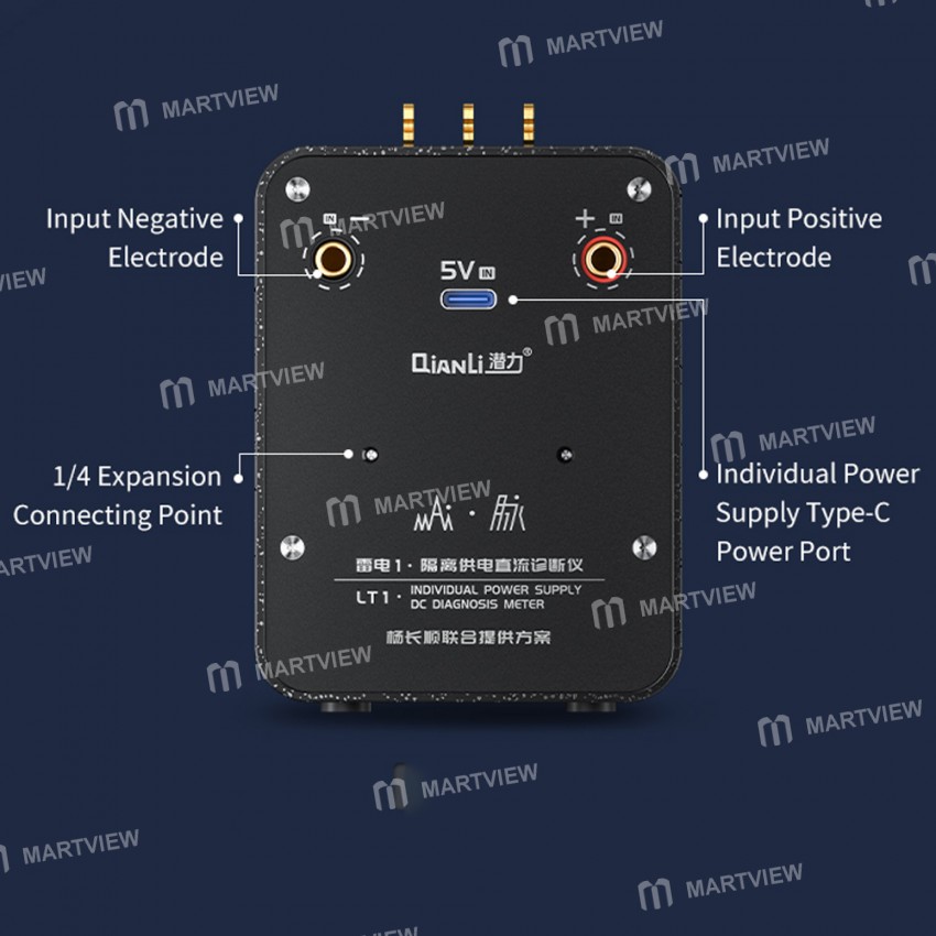 Qianli LT1 Type C Interface Insulate Power Supply DC Diagnostic Instrument with Boot Test Cable
