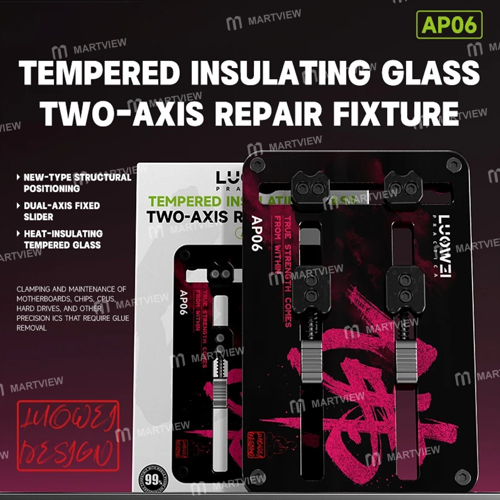 luowei lw-ap06-tempered-insulating-glass-two-axis-motherboard-repair-fixture-4