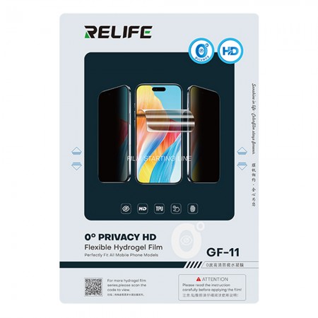 Relife GF-11 0-Degree HD Privacy Hydrogel Film for Cutting Machine - 50Pcs