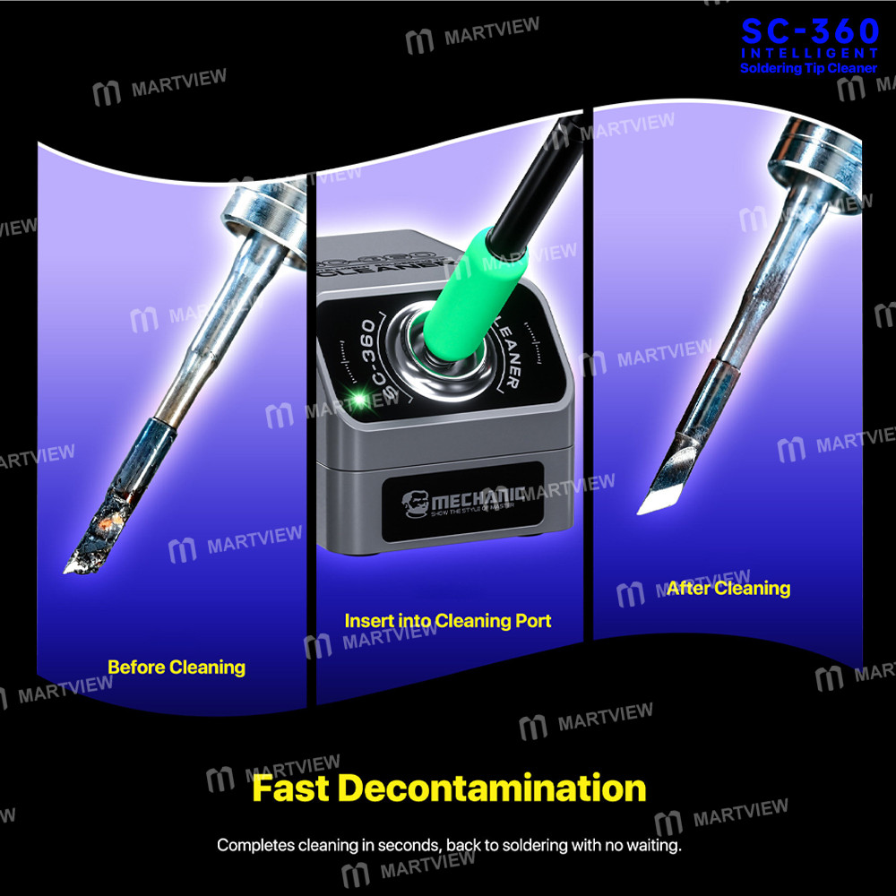 mechanic sc-360-intelligent-electric-automatic-soldering-iron-tips-cleaner-5