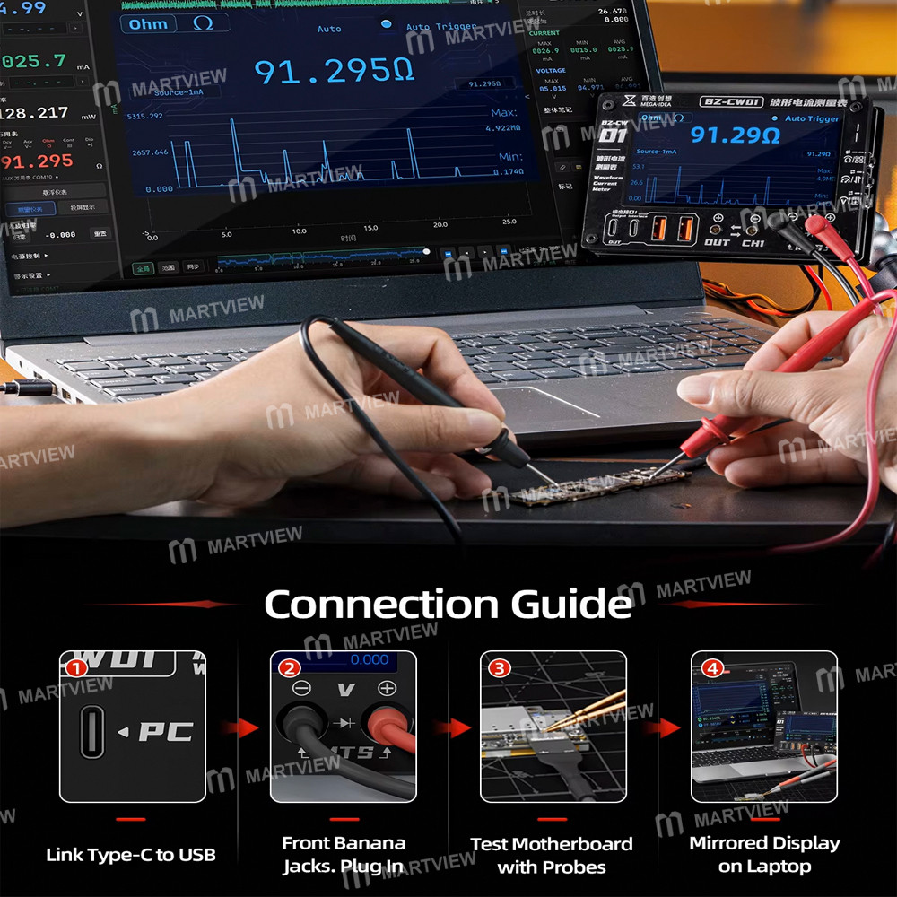 mega idea-bz-cw01-waveform-current-meter-with-waveform-detection-and-host-computer-functions-13