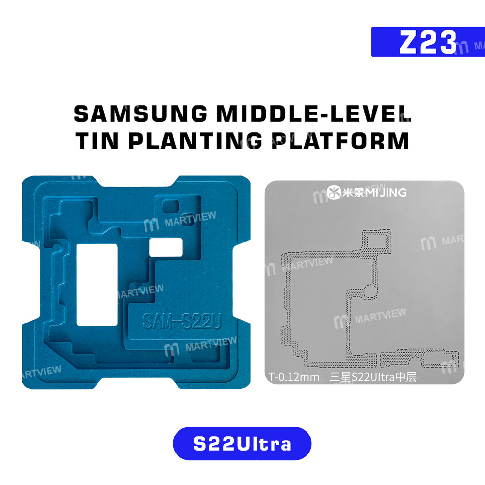 mijing z23-middle-level-tin-planting-bga-reballing-platform-set-for-samsung-galaxy-s20-to-s25-series