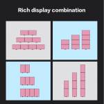 Yeston RX550 4GB / 128bit / GDDR5 4-screen Graphics Card Support Split Screen with 4*HD Output Ports