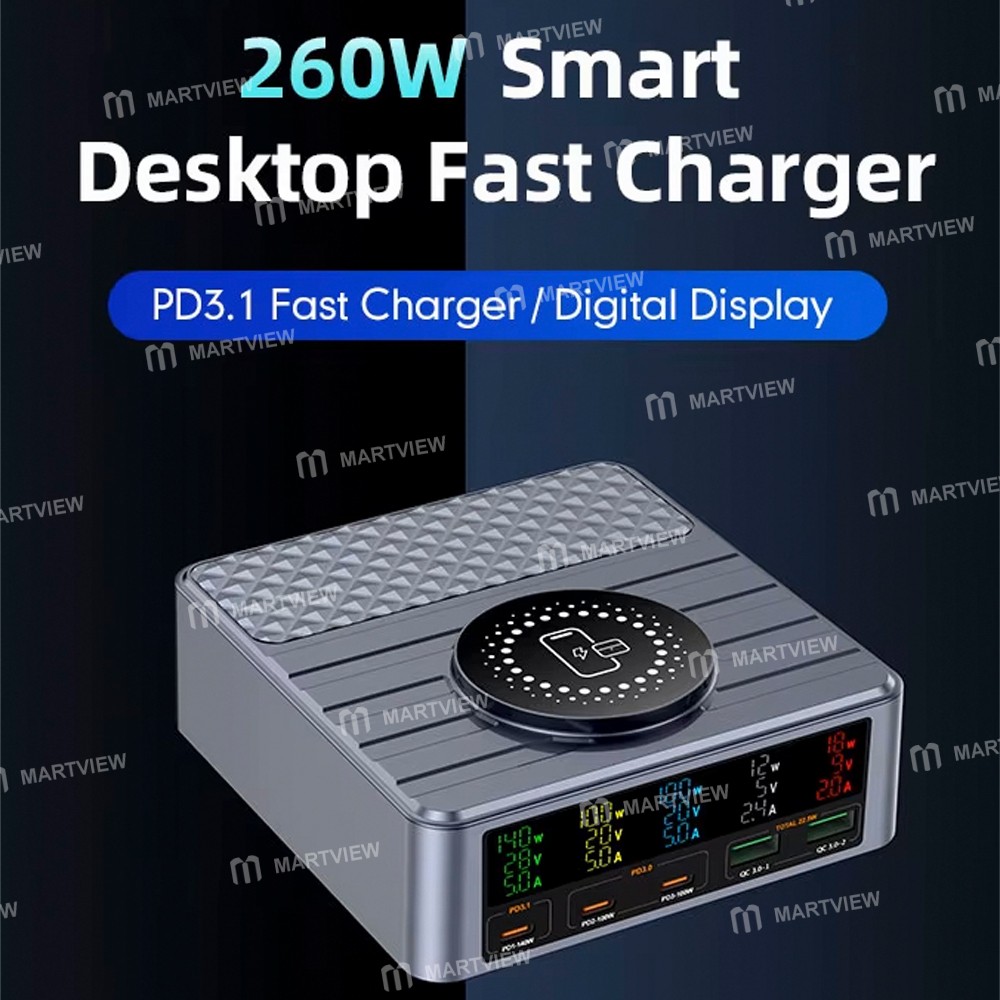 wlx f2-260w-smart-display-desktop-pd31-fast-charging-station-with-15w-magnetic-wireless-charging-2