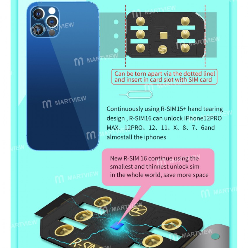 Replacement r sim 16 turns locked into unlocked 5g unlock card for ios 14