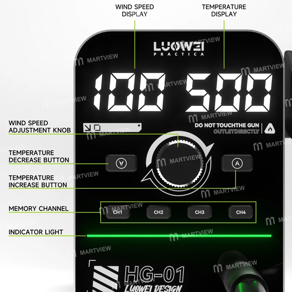 luowei hg-01-800w-intelligent-digital-hot-air-gun-bga-desoldering-rework-station-8