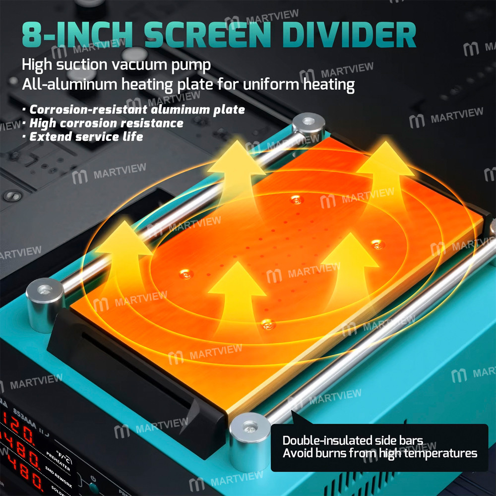 yihua 853aaa-ii-3-in-1-digital-display-soldering-iron-hot-air-gun--screen-separator-pcb-repair-stati