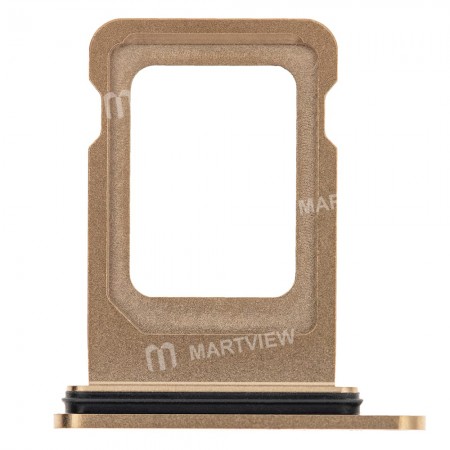 Replacement single sim card tray for iPhone 12 pro 12 pro max gold