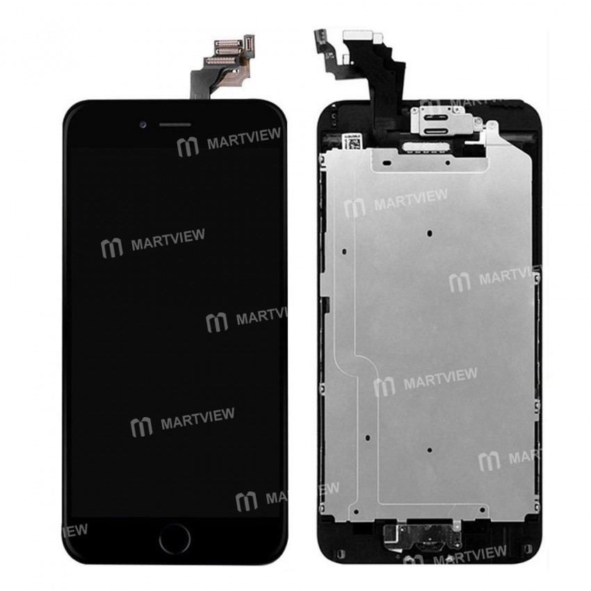 Replacement original LCD display touch screen for iPhone 6 plus with spareparts home button earphone