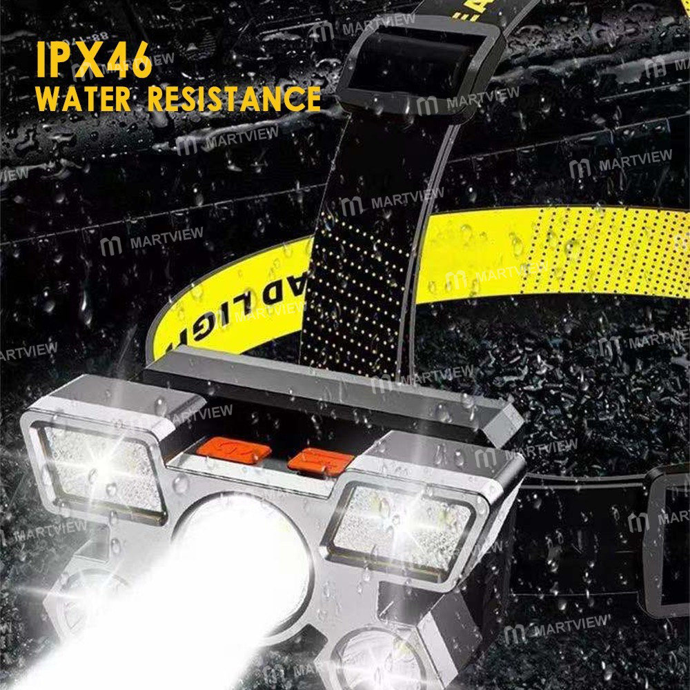 headlamp usb-rechargeable-ultra-bright-5-led-4-modes-7