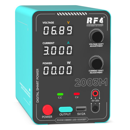 RF4 RF-2003M 20V / 3A Low-Ripple + Anti-Interference Smart DC Regulated Power Supply​