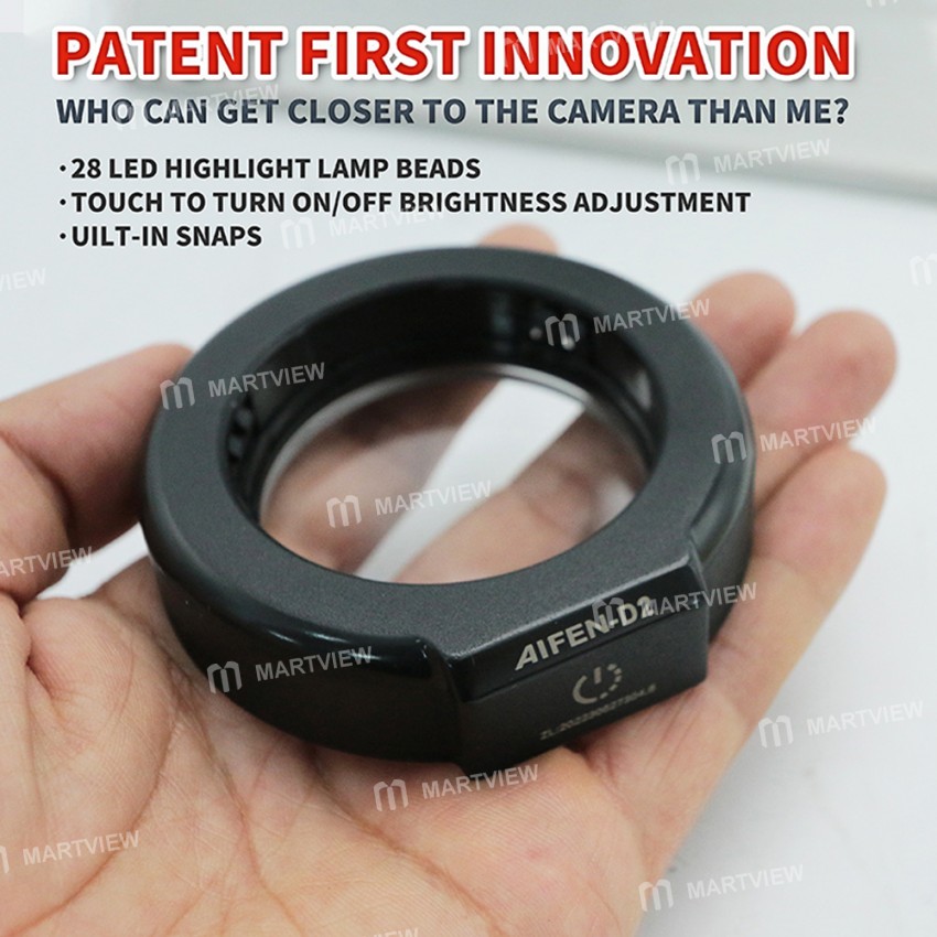 aifen d2-28-led-highlight-ring-light-for-industrial-stereo-microscope-8