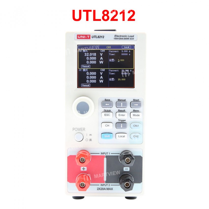 UNI-T UTL8211 / UTL8212 Dual Channel High-Precision Compact DC Electronic Load Tester