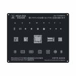 Mega-Idea Square Hole Power Logic Communication BGA Reballing Black Stencil for Android Smart Phones