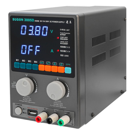 Sugon 3005D 30V / 5A Regulated Adjustable Digital DC Power Supply for Mobile Phone Repair