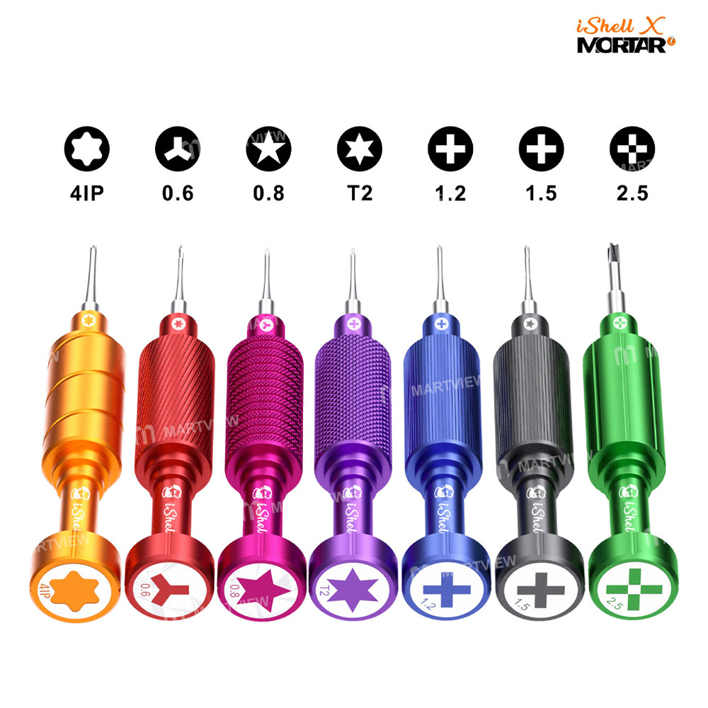 mechanic ishell-x-mortar-7-in-1-colourful-magnetic-precision-screwdriver-set-compatible-with-iphone-