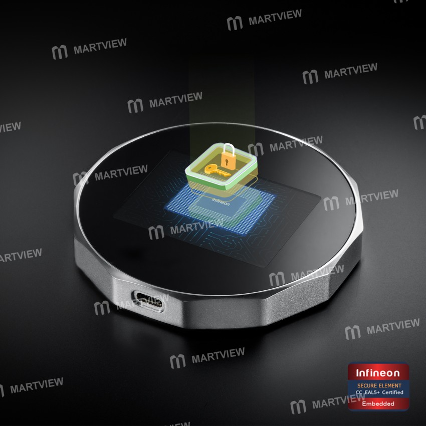 SecuX V20 Crypto Hardware Wallet - Cross-platform Operation & Infineon CCEAL5+ Secure Element
