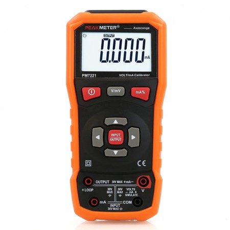 PEAKMETER PM7221 0-10V 0-24mA Professional DC Voltage Current Digital Calibrator