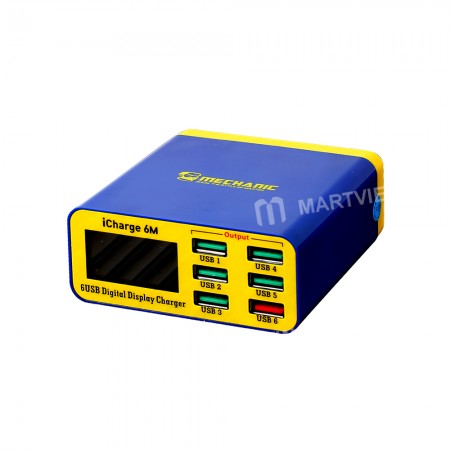 Mechanic iCharge 6M LCD Digital Display Fast Charger 8 Port USB Charging Dock