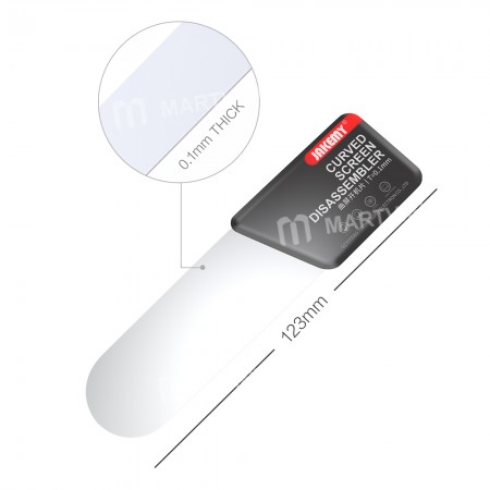 Jakemy JM-OP18 0.1mm High Toughness Stainless Steel Curved Screen Disassemble Blade - Indonesia