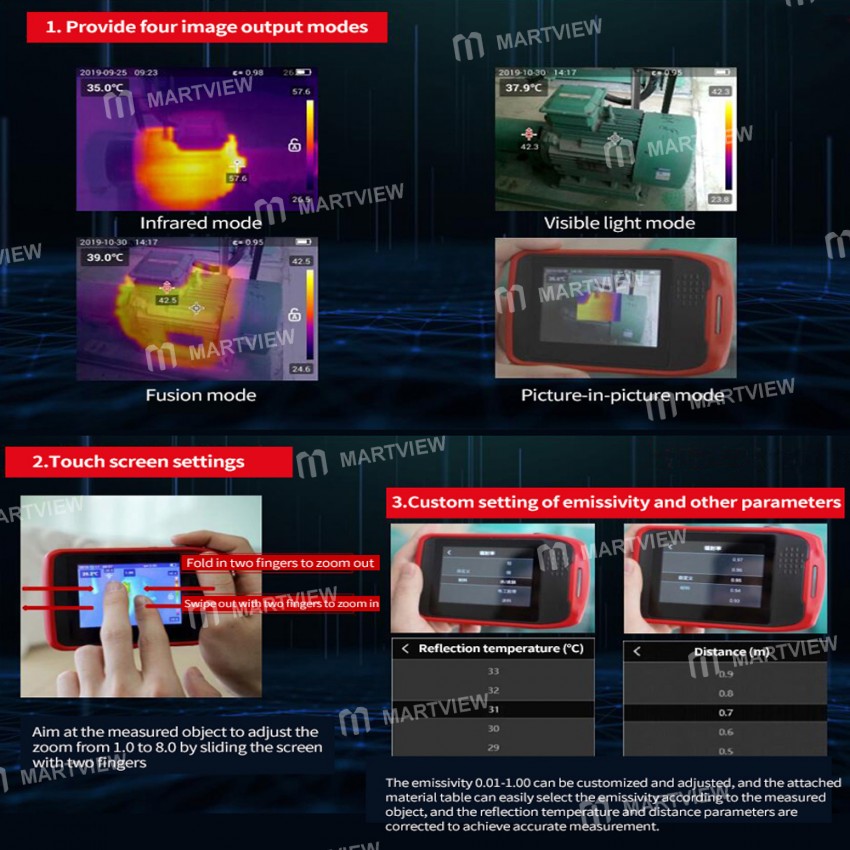 UNI-T UTi120T 10800 Pixels Portable Infrared Thermal Imager