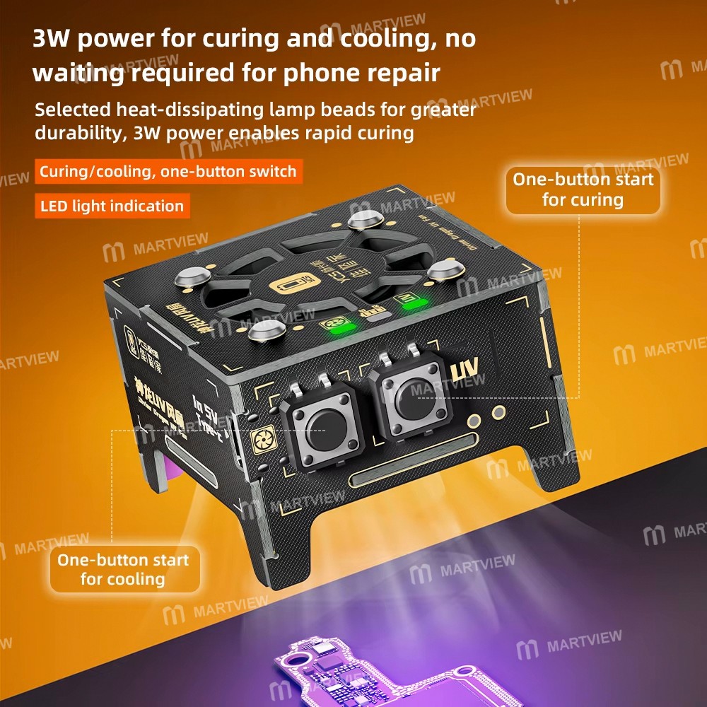 ycs divine-dragon-2-in-1-uv-curing-light-with-cooling-fan-for-motherboard-pcb-soldering-repair-2