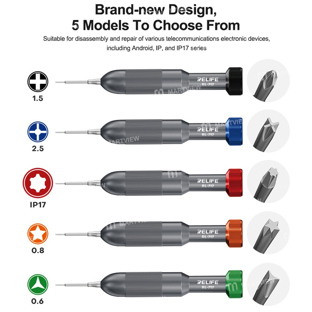 relife rl-717-rocket-head-screwdrivers-for-disassembling-and-repairing-various-telecommunication-dev