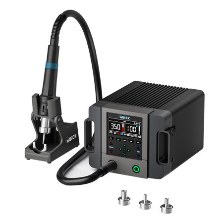 Quick 861Pro Max 1300W Intelligent Hot Air Rework Station for Chip Level Repair & PCBA Production Supports Voice Commands