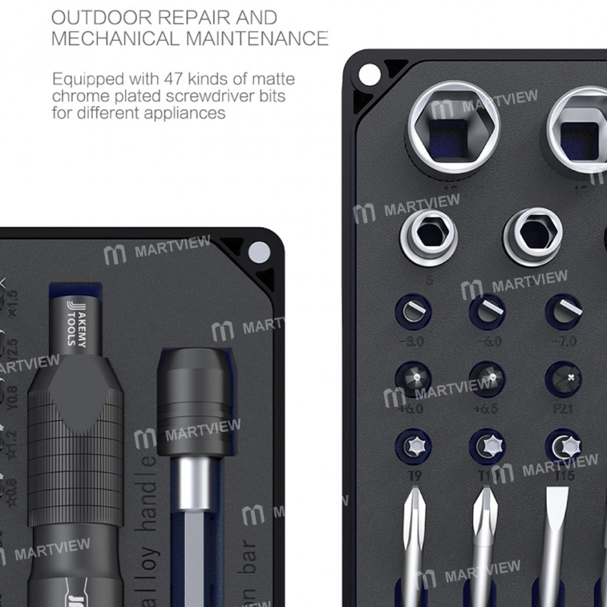 Jakemy JM-6125 60-in-1 Multifunctional Magnetic Screwdriver Set for Laptop Mobile Phone