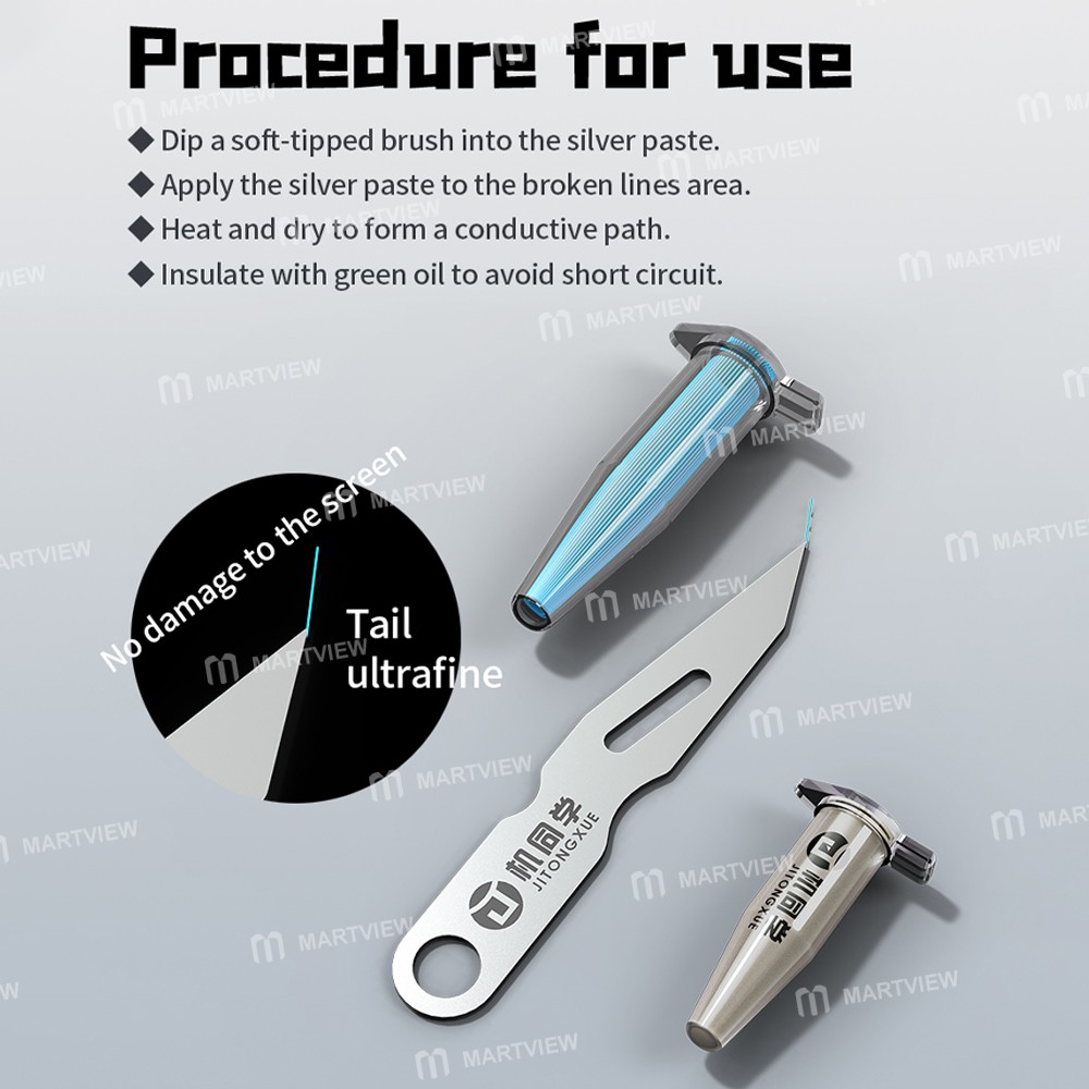 jtx f1-jumper-conductive-silver-paste-set-for-iphone-android-screen-repair-line-7