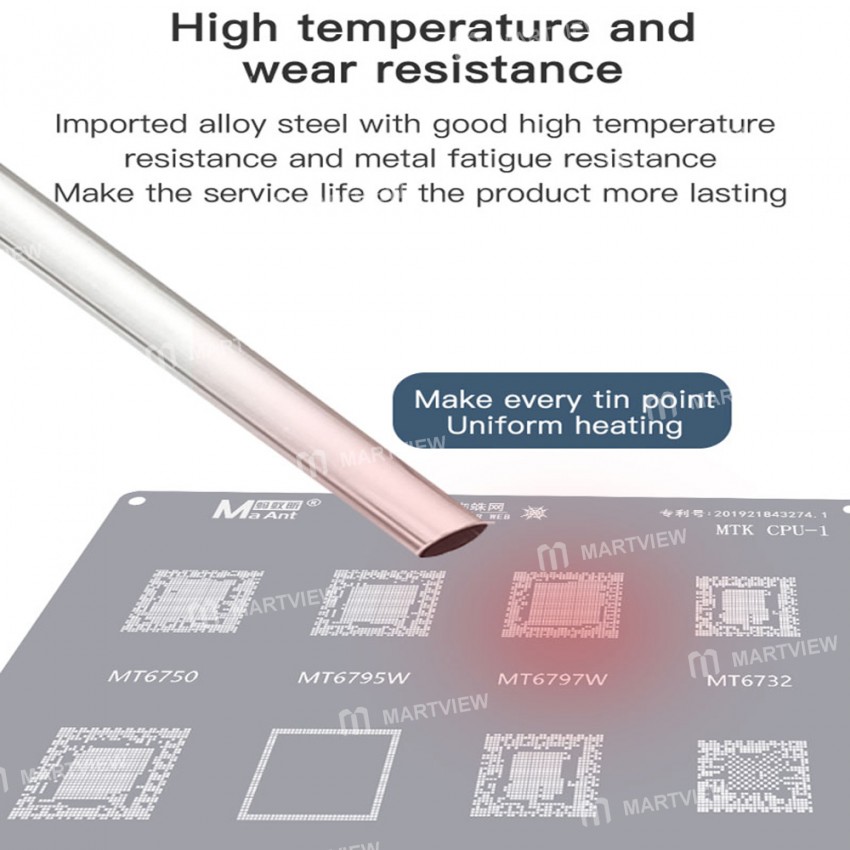 MaAnt 0.12mm High-quality MTK CPU Chip Series BGA Reballing Stencil