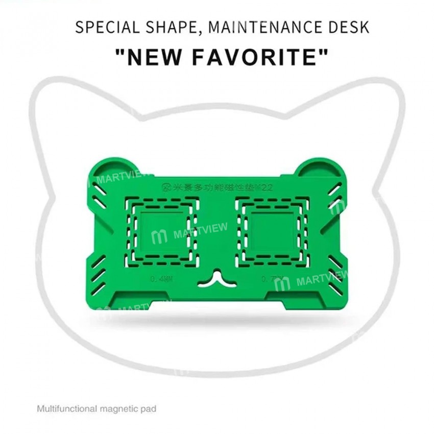 mijing m22-multi-function-magnetic-planting-tin-insulation-silicone-pad-2