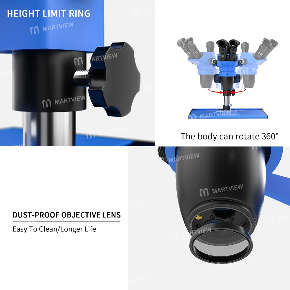forward fw-6565-pro-max-t-65-65x-slideway-trinocular-stereo-microscope-with-aluminum-alloy-base-7