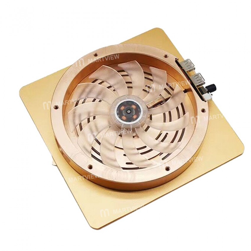 KS-012 Universal 360 Degree Rotation Smoking Fan Fixture Radiator