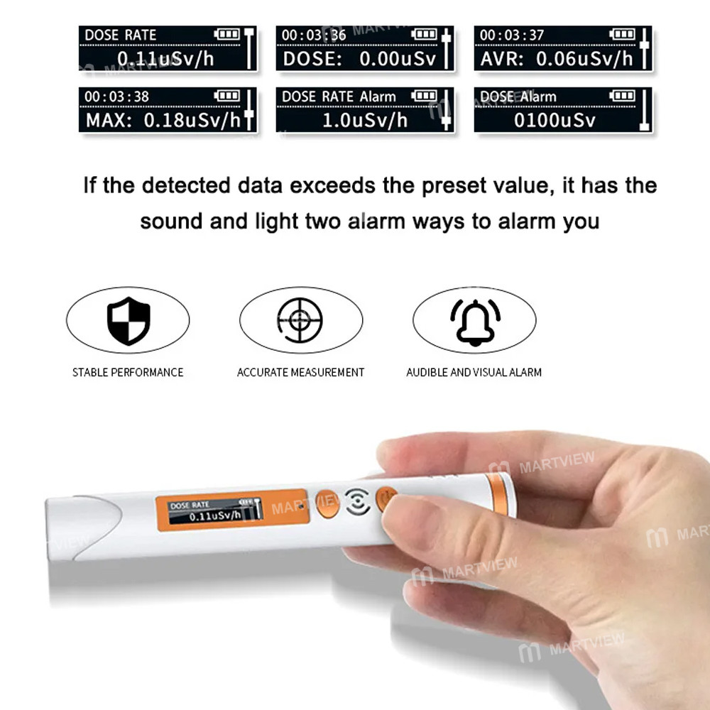 hfs p3-personal-pen-style-rechargeable-nuclear-radiation-detector-with-alarm-function-8