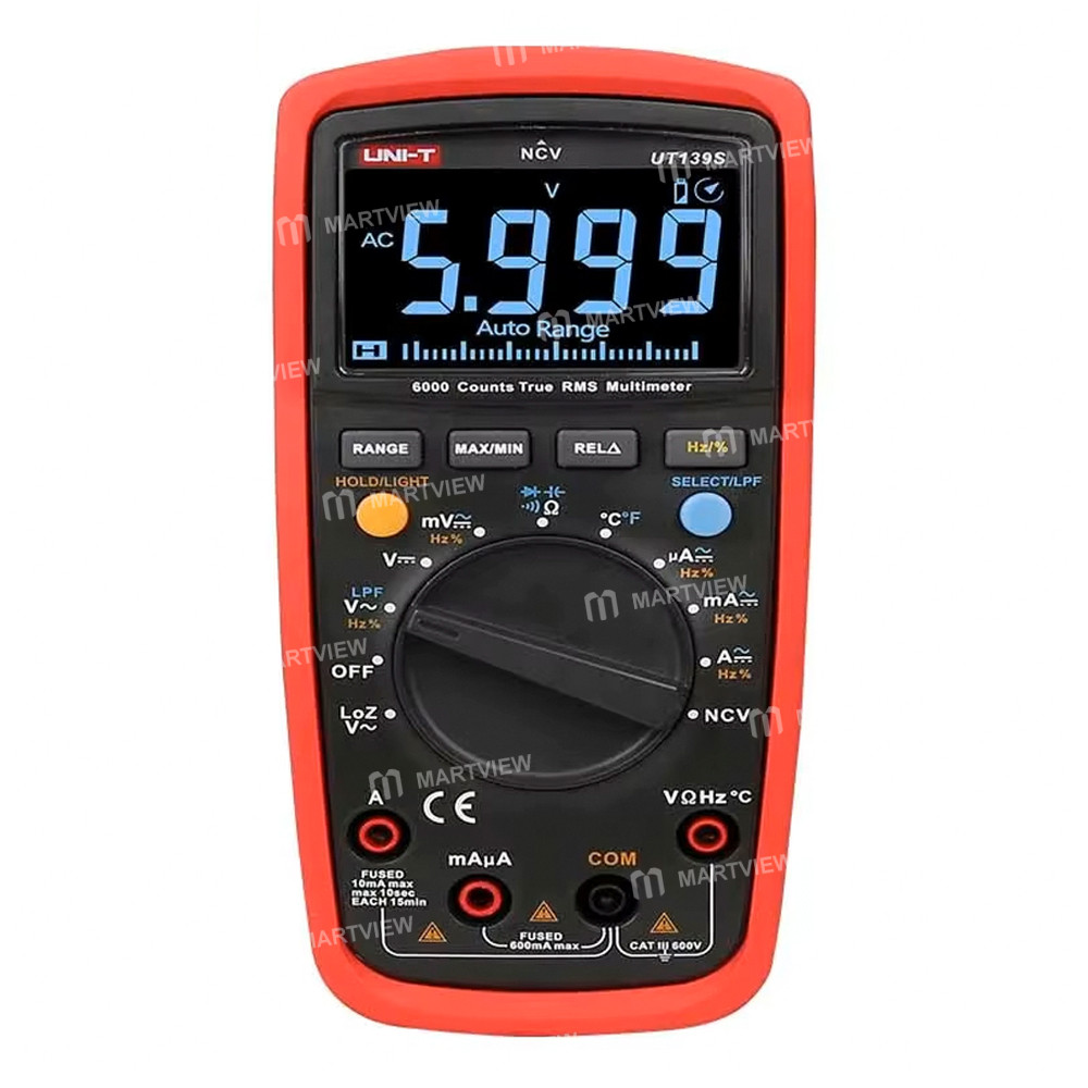 uni t-ut139s-professional-true-rms-digital-multimeter-with-loz-low-impedance-input-and-lpf-low-pass-