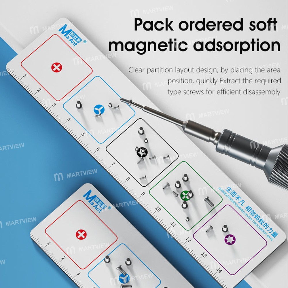 maant cx-002-portable-dual-use-magnetic-screws-storage-mat-with-measuring-ruler-5