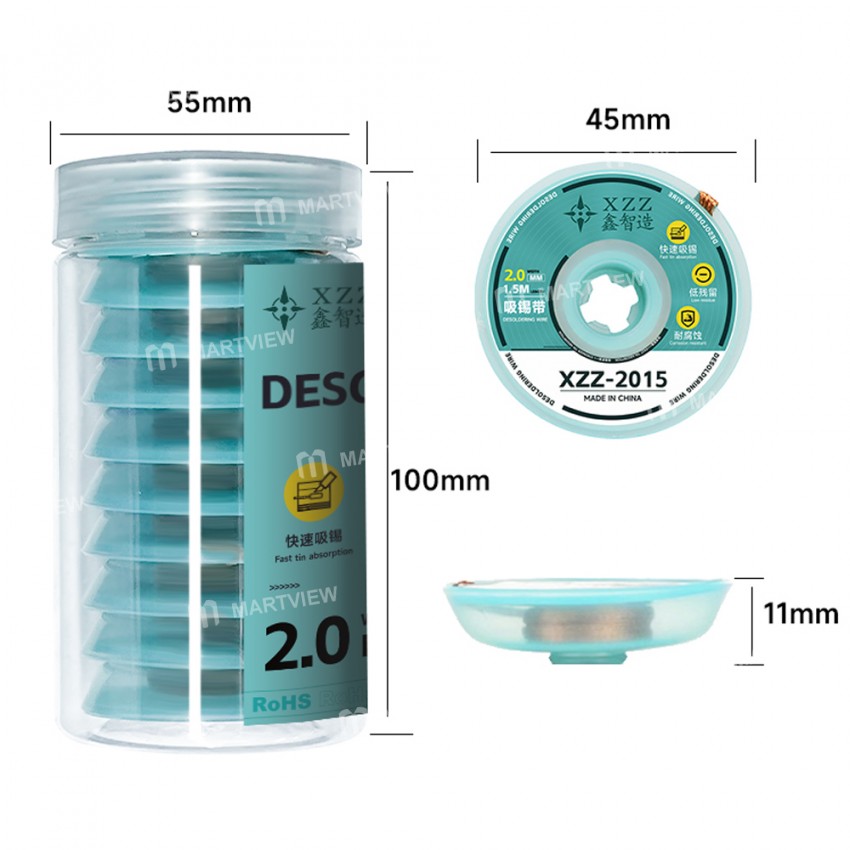 xinzhizao 15m-20mm-no-clean-powerful-desoldering-wire-9